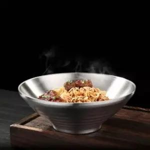 [셀러에이드]쿠킹스 이중 스텐 그릇(20cm) / 우동 라면 냉면 면기