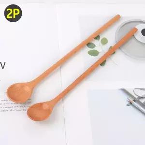 [셀러에이드]비취우드 롱 티스푼 2P