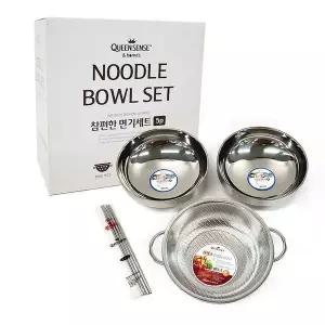 퀸센스 펀칭볼 면기 젓가락 5종 세트구성