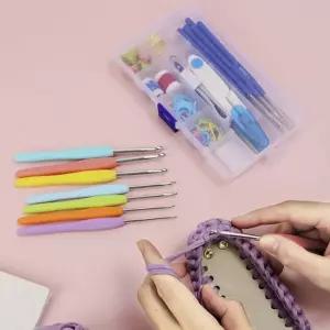 뜨개질 바늘 53P 코바늘 골무 케이스 풀세트