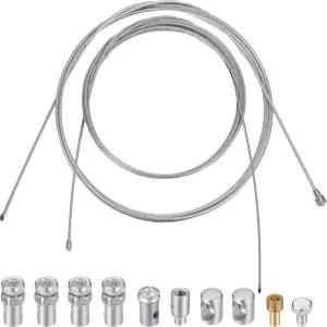 KOXXIAMOQ 유니버설 모터사이클 스로틀 클러치 브레이크 케이블 수리 키트 로드 바이크 시프터 자전거 기어