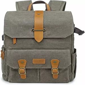 제스트렉 카메라 백팩 빅 - 방수 레인 커버가 있는 전문 DSLR 노트북 컴파트먼트 포토그래시 케이스