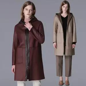 르오트 미니멀 안감퍼 무스탕 후드코트 1087726