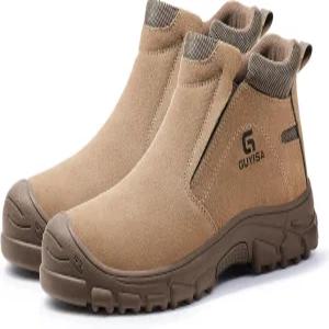 남성용 SFSDOUN 용접 부츠 파괴 불가능한 스틸 토 작업화 방화 안전 슈즈 용접공용 건설 작업화.