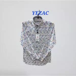 [예작]남성와이셔츠 면100% 프린트 스냅단추(똑딱이) 슬림핏 긴소매 YJ3SYS726OR_SC