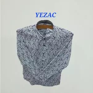 [예작]남성와이셔츠 면100% 프린트 스냅단추(똑딱이) 슬림핏 긴소매 YJ3SYS726BL_SC