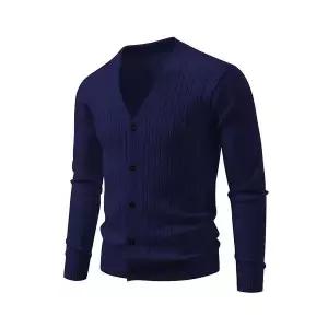 니트 남사친 데일리 브이넥 가디건 스웨터 빅사이즈 다올1