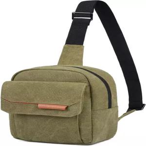 툴리오 카메라 가방 소형 크로스바디 지갑 방수 캔버스 어깨 사진 케이스 미러리스 또는 DSLR SLR용 슬링백