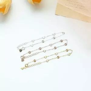 (실버) 아미에 코인 팔찌