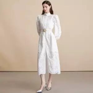 여사친 치마 원피스 롱 넥 스트랩 선물 레이스 벨트 자수 원픽1