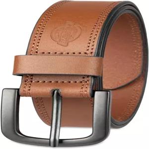 디키스 남성용 순정 가죽 벨트 - 내구성이 뛰어난 캐주얼 스타일 레귤러 빅 및 톨 사이즈