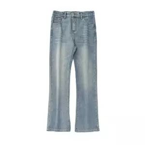 남사친 가을 빈티지 워싱 청바지 나팔바지 아이템 와이드핏 긴바지 트렌디 질감 HT3