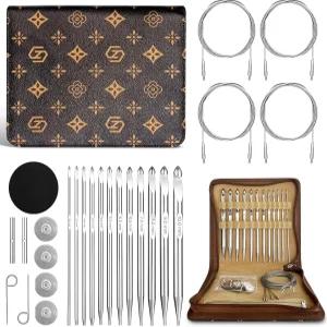 튀니지 크로셰 후크 세트-12 후크(3mm-10mm) 알루미늄 교체 케이블 에르고노믹 그립 아프간 뜨개질용 바늘