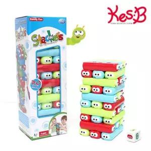 유아 감각발달 교구 키즈 보드게임 애벌레 스태커