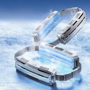 허리 선풍기 바디팬 다크그레이(56X41X201MM) 휴대용 허리걸이 냉각 아웃도어