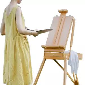 캔버스거치대 우드이젤 휴대용 미술 월넛 접이식 그림 이젤