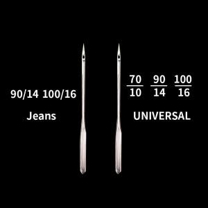 2박스/세트 범호환  청바지 스테인레스 스틸 바늘 재봉틀 용품 가수 형제 Janome Varmax Sizes70/10 90/1