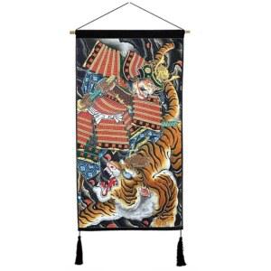 사무라이 천막 현수막 소품 트리 벽 그림 두루마리 태 무사 장식