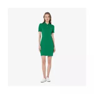 [국내매장정품] 라코스테 LACOSTE 여성 케이블 반팔 스웨터 드레스 EF382E-55G SIW EF382E-55GSIW 172551