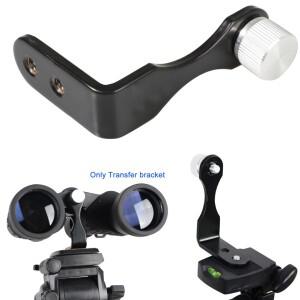 호환 금속 안정화 단안 쌍안 망원경 삼각대 마운트 L 유형 휴대용 부담 전송 브래킷 어댑터 감소