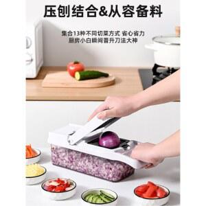 뮬러 프로 시리즈 양파 가젯 w 화이트 주방 야채 용기 채소 V 샌드그레이 음식 다이커 스파이럴라이저 프라이 초퍼 슬라이서 에그 커터 블레이드