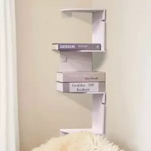 모서리 벽걸이 부착식 조립 선반 수납