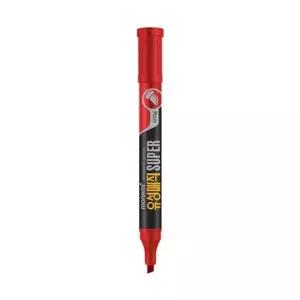 모나미 슈퍼 유성매직 사각촉 적색 타(12개입)