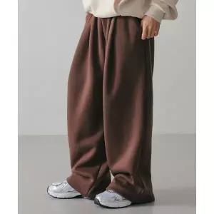 매장정품[브랜드명]LXT 투턱 히든 스트링 와이드 스? 팬츠 [브라운]LXT907104531