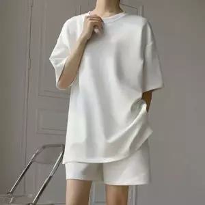 무지 반팔 반바지 트레이닝세트 홈웨어 루즈핏 데일리