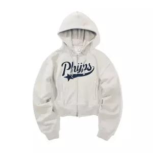 매장정품[브랜드명]PHYSICAL DEPARTMENT [우먼즈] 크롭 스타테일 후드집업_오트밀PD08HD0158OT104814