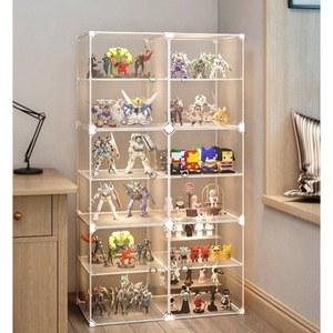 대형 투명 피규어 2열6단(조명x) 장식장 다용도 진열장 릴 전시장 쇼케이스