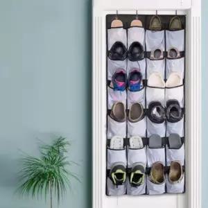 신발 포켓 공간 다용도 수납 문걸이 좁은 메쉬 정리함