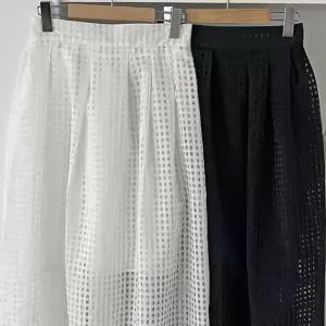 펀칭 시스루 306P618S 빅사이즈 의류 레이스 스커트 FEa7+7eio