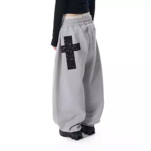 매장정품[브랜드명]아캄 AAKAM Laced CROS2 Patch Sweatpants (Gray)AK25PT11GY104745