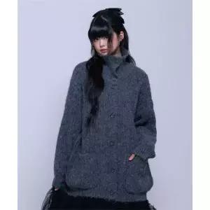 매장정품[브랜드명]NAAIEEN 하이넥 헤비 가디건NAFW25KC01101938