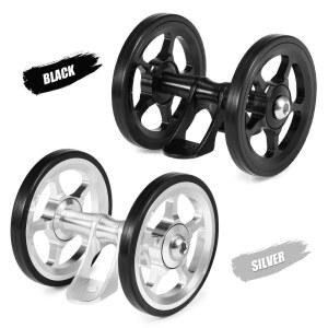 알루미늄 합금 자전거 더블 휠 교체 접이식 리어 머드 가드 롤러 액세서리