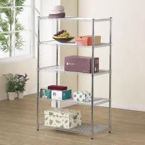 수납정리 메탈행거 산업용 조립식선반 5단 경량랙 메탈선반 메탈랙900