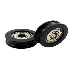 고 U형 홈 나일론 고무 사출 풀리  볼 베어링 휠 도어 창 레일용