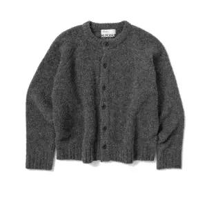 매장정품[브랜드명]슈퍼서브 SUPERSUB 플래쉬 심볼 래글런 크롭 가디건 - 차콜SUBFW251002CH101866