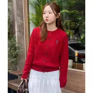 매장정품[브랜드명]후아유 WHO.A.U Steve Cable Cardigan WHCKF4901FWHCKF4901F101841