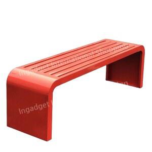 야외 철제 의자 편의점 철제의자 스텐 등받이 100X40X45 스틸 평벤치