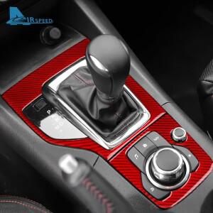 호환 카본 스티커 마쓰다 3 악셀라 2014 LHD RHD 자동차 기어봉 패널 인테리어 트림 액세서리