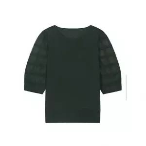 씨 SI 시스루 소매 5부 니트 SJUCH2966