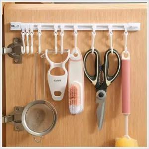 미니 레일식 10구 걸이 행거 소품 주방도구