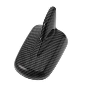 X AutoHOX 자동차 상어 지느러미 모양 라디오 안테나 지붕 장식 항공 커버 트림 외부 탄소 섬유 패턴 블랙 A4 A5 2017-