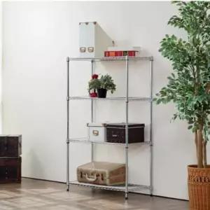 진열대 4단 팬트리 수납장 간식 메탈랙 선반 철제