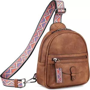 여성용 작은 슬링백 - 미니 크로스바디 백 디자이너 슬링 지갑 귀여운 PU 가죽 숄더백