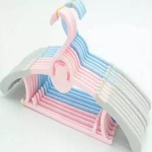 옷걸이 어깨조절 코팅옷걸이 상의옷걸이 5P(핑크)