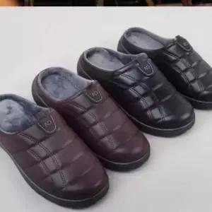 앞막힌 안감 사무실 내피털 PW 남자 슬리퍼 털슬리퍼 방한 기모 겨울 남성