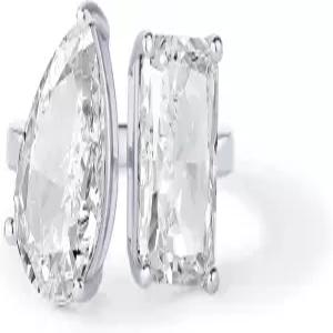 파보이 14K 골드 도금 토이 에 모이 래디언트 컷 배 모양의 큐빅 지르코니아 가짜 결혼식 약혼 반지 여성용